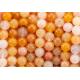 Dark Yellow Jade Round Bead Natural Crystal Gemstone Different Bead Size Loose Bead Strands for DIY Jewelry Making