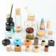 Custom Size Luxury Wooden Perfume Bottle Lid , Durable Reed Diffuser Cap Eco-Friendly