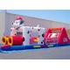 Cartoon Inflatable Obstacle Course , Dog Inflatable Obstacle For Kid Playing