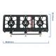 Factory direct cast iron fire stove household square gas stove iron gas stove raw iron stove stove stove accessories