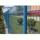 3D Curved  Welded Mesh Fencing PVC Coated Triangle Bending For House Garden