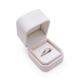 CMYK 4C Velvet Magnetic Jewelry Box Leather Wedding Ring Box Silver Stamping