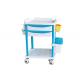 ABS Structure Hospital Crash Cart 	625*475*930 Mm Size With 5 Drawers Fit Emergency