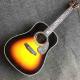 41 Inch AAAA All Solid Wood Abalone Binding Solid Rosewood Back Side Acoustic Guitar with 550a Electronic EQ in Sunburst