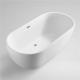 280/220L Capacity Pure White Acrylic Bathtub , Anti Rust Acrylic Freestanding Bathtub