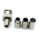 BNC Male Crimp On Style Bayonet Nut Connector for RG58/ RG59/ RG6 CCTV Coaxial Cable 4 Piece