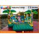 Jungle Inflatable Air Jumping House Commercial Bouncy Castles Digital Printing