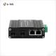 Mini Industrial 2Port 10/100/1000T 802.3bt 90W PoE + 2-Port 100/1000Base-X SFP Ethernet Switch