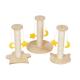 Wood Cat Tree Keep Your Cats Entertained and Healthy with Small Sisal Scratching Post