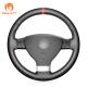 Hand Sewing Artificial Leather Steering Wheel Cover for Polo Small Blade Tool Included
