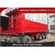 60 Tons Payload Semi End Dump Trailers 3 FUWA / BPW Axles 30 Cubic Meters