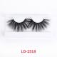 Silk Fluffy 25mm Faux Mink Lashes With Black Cotton Band