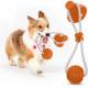 TPR Dog Tough Chew Toys Pet Self Playing Rubber Ball With Suction Cup
