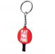 Custom Rubber PVC Keychain Ping Pong Paddle Table Tennis Shape