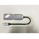 ABS Material Gray USB Type C Adapter Hub To USB3.0 PD Office Home Application
