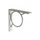 Nonstandard Steel Nature Color Wall Mount Floating Angle Shelf Brackets for Home Decor