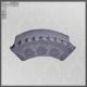 Villa Design Classical Chinese Clay Roof Tiles Roof Edge Tile Natural Grey