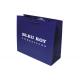 Eco Friendly Custom Printed Medium Blue Paper Party Favor Bags With Handles