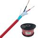 2C 1.0mm2 2C 0.75mm2 Tinned Copper Wire Fire Alarm Cable for Smoke Detector 2