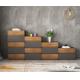 Grey Wood Storage Cabinets Chest Of Drawer Living Room Melamine Wood Furniture