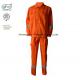 Orange Cotton Fire Resistant Suit Boiler Arc Flash Protective 220gsm