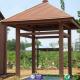 Outdoor Wood Plastic Composite Gazebo Pavilion 10x10 Feet Size