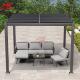 Adjustable Hardtop Outdoor Louvered Pergola Rot Proof SGS