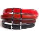 Lightweight Womens Genuine Leather Belt 2.8cm Width With Contrast Color Edge Painting