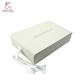 Ribbon Decoration White Paperboard Box With Hinged Lid For Clothing