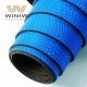 0.8mm Blue Artificial Vegan Leather Micro PU Upper Material For Shoe