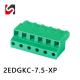 2EDGKC-7.5 300V 10A high quality Pluggable Terminal Blocks 7.5MM pitch for pcb
