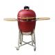 22 Inch Kamado Grill High Degree Fired Resistance Outdoor Charcoal Grill Red color