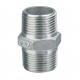 Male Hexagonal Nipple Fitting Silver Sanitary Stainless Steel 201 304 316 Thread Pipe