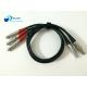 Custom Cable Assembly Service 3 Pin Fischer To 0B 2 Pin Lemo For Bartech / Teradek