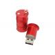 Oil Drum Style Red Metal Usb Flash Drive 64g Storage Capacity Show Life Brand