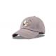 Grey Embroidered Low Profile Baseball Cap , Girls Flexfit Baseball Hats Customized