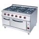 Gas Kitchen Basic Cooking Equipment  Stove 6 Burner For Commencial Restaurant