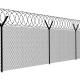 Galvanized and Powder Coated Barbed Wire Fence for Outdoor Perimeter Protection