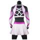 Soft Competition Cheer Uniforms , Womens Pink Cheerleader Costume Quick Dry