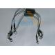 Stainless Steel Spiral Lanyard Plastic Coated with Alloy Trigger Snaps Transparent Clear Color