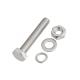 Stainless Steel A2 A4 DIN931 Partial Half Thread Hex Bolt And Nut And Washer