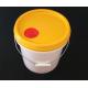 HDPE Plastic Paint Pail Round Enclosed Plastic Water Pail With Lid Handle