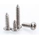 White Zinc Partical Thread Self Tapping Screws , DIN7981 Pan Head Self Tappers