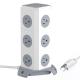 10A-16A Rated Current Tabletop Vertical Tower Extension Socket ExactCables US Standard