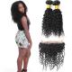 Raw Double Weft Brazilian Curly 360 Frontal Closure Water Wave Human Virgin Hair