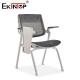 Gray Foldable Training Chairs With Writing Board In Modern Style