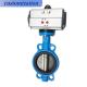 Universal ANSI 150lb DIN pn16 JIS 10K Wafer Type Aluminium Handle Wormgear Butterfly Valve