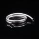 Silver PVC Flexible Hoses 1 To 2 Meters 360 Degree Brass Shower Hose