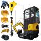 Hole Digging Machine Excavator Skid Steer Attachments HD250 HD20 HD55 HD68 Hydraulic Earth Auger Drill
