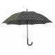 J Hook Auto Open Stick Umbrella Metal Shaft Ribs For Rain Shine Weather